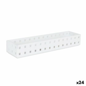 Organizador de Cajones Confortime Blanco 27,6 x 6,6 x 4,3 cm (24 Unidades) de Confortime, Estantes y soportes - Ref: S2229693...