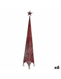 Weihnachtsbaum Turm Stern Rot Metall Kunststoff 34 x 154 x 34 cm (6 Stück) | Tienda24 Tienda24.eu