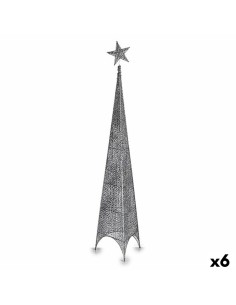 Albero di Natale Torre Stella Argentato Metallo Plastica 34 x 154 x 34 cm (6 Unità) da Krist+, Natale - Ref: S3630856, Precio...