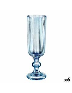 Champagne glass Points Amber Glass 180 ml (6 Units) | Tienda24 Tienda24.eu