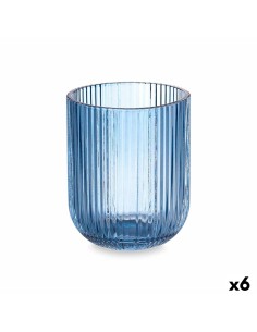 Bicchiere Righe Azzurro Cristallo 270 ml (6 Unità) da Vivalto, Tumbler - Ref: S3630889, Precio: €8.80, Descuento: %