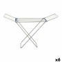 Folding clothes line Confortime Aluminium Silver Blue 175 x 55 x 110 cm (6 Units) by Confortime, Indoor Airers - Ref: S222972...