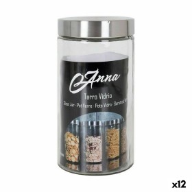 Jar Anna 1,7 L Glass Steel 11 x 11 x 22 cm (12 Units) by Anna, Food storage - Ref: S2229782, Price: 32,75 €, Discount: %