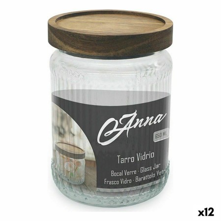 Tarro Anna Vidrio 650 ml 10 x 14 cm (12 Unidades) de Anna, Almacenamiento de alimentos - Ref: S2229788, Precio: 27,89 €, Desc...