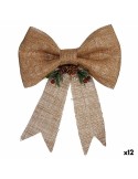 Christmas bauble Lasso Brown Red Green Natural Fibre 24 x 5 x 34 cm (12 Units) | Tienda24 Tienda24.eu