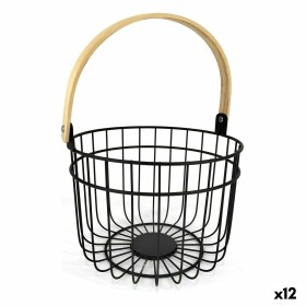 Panier décoratif Quttin Rustic Ronde 4 mm 28 x 26,5 x 22 cm (12 Unités) de Quttin, Boîtes - Réf : S2229856, Prix : 69,77 €, R...