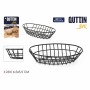 Breadbasket Quttin Metal Oval 23 x 16,5 x 5,5 cm (12 Units) | Tienda24 - Global Online Shop Tienda24.eu