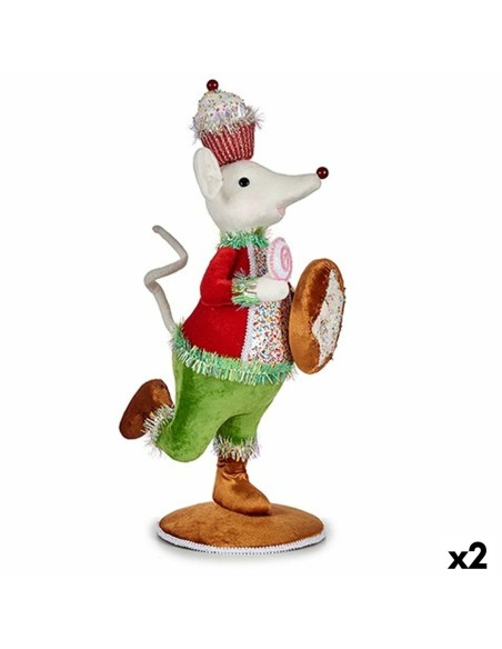 Figura Decorativa Rato 20 x 55 x 24 cm (2 Unidades) | Tienda24 Tienda24.eu