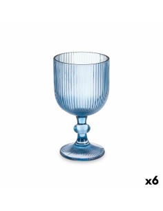 Glas Diamant Durchsichtig Anthrazit Glas 256 ml (6 Stück) | Tienda24 Tienda24.eu