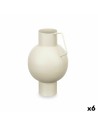 Vase Sphere Light brown Steel 15 x 23 x 13 cm (6 Units) | Tienda24 Tienda24.eu