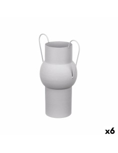 Vase Alexandra House Living Argenté Céramique 21 x 24 x 18 cm | Tienda24 Tienda24.eu