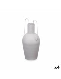 Vase Avec des poignées Gris Acier 24 x 45 x 18 cm (4 Unités) | Tienda24 Tienda24.eu