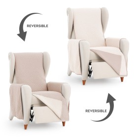 Armchair slipcovers Eysa SILVER Beige 100 x 110 x 55 cm Reversible by Eysa, Armchairs - Ref: D1605182, Price: 19,36 €, Discou...