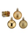 Set of Christmas balls Golden PVC Ø 4 cm (12 Units) | Tienda24 Tienda24.eu