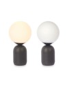 Lampe de bureau Ballon 40 W Blanc Noir Céramique 15 x 28,5 x 15 cm (4 Unités) | Tienda24 Tienda24.eu