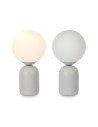 Desk lamp Ball 40 W White Grey Ceramic 15 x 28,5 x 15 cm (4 Units) | Tienda24 Tienda24.eu