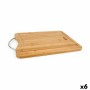 Tabla de cortar Quttin Marrón Plateado Bambú 39,5 x 30 x 1,5 cm (6 Unidades) de Quttin, Tablas de cortar - Ref: S2230176, Pre...