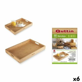 Tray Quttin 62326 Bamboo 40 x 27 x 4,6 cm (6 Units) by Quttin, Plates and dishes - Ref: S2230180, Price: 41,84 €, Discount: %