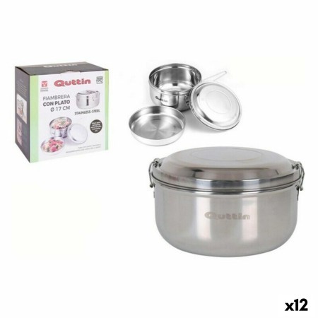 Porta Pranzo Rotondo con Coperchio Quttin Acciaio inossidabile Acciaio 17 cm (12 Unità) (Ø 17 cm) | Tienda24 - Global Online Shop Tienda24.eu