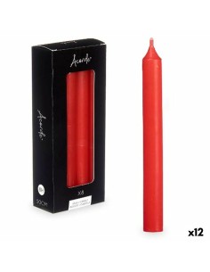 Set di Candele Rosso 2 x 2 x 20 cm (12 Unità) da Acorde, Candele - Ref: S3631558, Precio: 31,41 €, Descuento: %