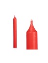 Ensemble de Bougies Rouge 2 x 2 x 20 cm (12 Unités) | Tienda24 Tienda24.eu