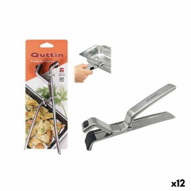 Pinça de Cozinha Quttin Aço inoxidável 19 x 7,2 x 2,6 cm Bandeja para Forno (12 Unidades) de Quttin, Pinças de cozinha - Ref:...