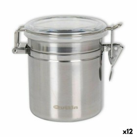 Tin Quttin Circular Hermetic Stainless steel 10 x 10,5 cm (12 Units) by Quttin, Airtight jars and accessories - Ref: S2230296...