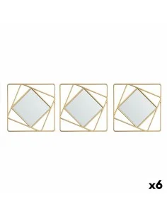 Miroir mural DKD Home Decor Naturel Bali 70 x 70 x 70 cm 70 x 8 x 70 cm | Tienda24 Tienda24.eu