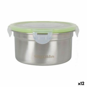 Boîte à lunch hermétique Quttin Ronde 550 ml Acier inoxydable (12 Unités) de Quttin, Stockage des aliments - Réf : S2230301, ...