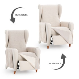 Funda para sillón Eysa SILVER Marrón claro 100 x 110 x 55 cm Reversible de Eysa, Sillones - Ref: D1605185, Precio: 19,36 €, D...