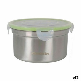 Boîte à lunch hermétique Quttin Ronde 900 ml Acier inoxydable (12 Unités) de Quttin, Stockage des aliments - Réf : S2230302, ...