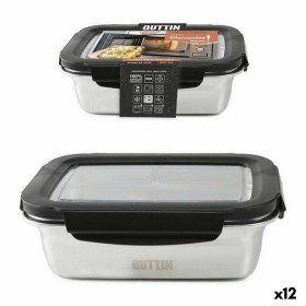 Hermetic Lunch Box Quttin Rectangular Steel 1L (12 Units) by Quttin, Food storage - Ref: S2230313, Price: 56,47 €, Discount: %