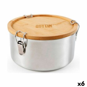 Fiambrera Quttin Acero Inoxidable Bambú 17 x 9 cm (6 Unidades) de Quttin, Almacenamiento de alimentos - Ref: S2230318, Precio...