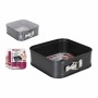 Moule amovible Quttin Acier au carbone Noir 24 x 24 x 8 cm (6 Unités) de Quttin, Moules pour gâteaux et biscuits - Réf : S223...