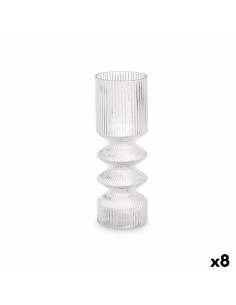 Vaso Righe Trasparente Cristallo 8 x 23 x 8 cm (8 Unità) da Gift Decor, Vasi - Ref: S3631700, Precio: 51,92 €, Descuento: %