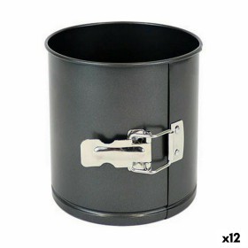 Moule amovible Quttin Acier au carbone Noir 14 x 12 cm (12 Unités) de Quttin, Moules pour gâteaux et biscuits - Réf : S223034...