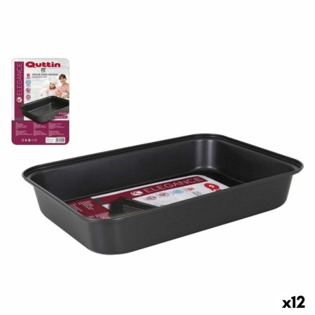 Moule Quttin 52287 Acier de carbone Rectangulaire 34 x 24 cm (12 Unités) de Quttin, Plats à rôtir - Réf : S2230359, Prix : 35...