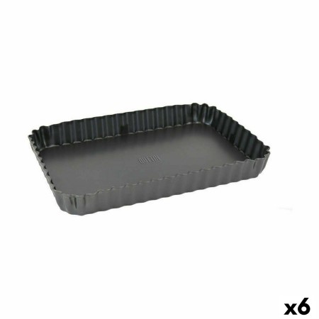 Springform Pan Quttin Black Carbon steel 31,5 x 21,5 x 3,5 cm (6 Units) | Tienda24 - Global Online Shop Tienda24.eu