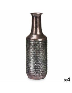 Jarrón DKD Home Decor 18 x 18 x 75 cm Acabado envejecido Metal Tricolor Árabe | Tienda24 Tienda24.eu