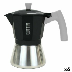 Italian Coffee Pot Quttin 3 Cups Aluminium Steel 150 ml (6 Units) by Quttin, Stovetop Coffee Makers - Ref: S2230463, Price: 5...