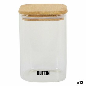 Bocal Quttin Bambou Carré 1,2 L (12 Unités) de Quttin, Stockage des aliments - Réf : S2230520, Prix : 36,17 €, Remise : %