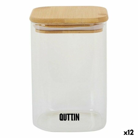 Jar Quttin Bamboo Squared 1,2 L (12 Units) by Quttin, Food storage - Ref: S2230520, Price: 36,17 €, Discount: %