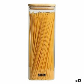 Jar Quttin Bamboo Squared 2,15 L 10,2 x 28 cm (12 Units) by Quttin, Food storage - Ref: S2230522, Price: 42,60 €, Discount: %