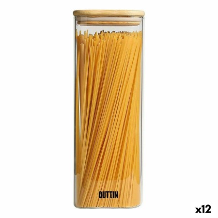 Tarro Quttin Bambú Cuadrado 2,15 L 10,2 x 28 cm (12 Unidades) de Quttin, Almacenamiento de alimentos - Ref: S2230522, Precio:...