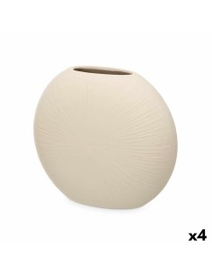 Jarrón Romimex Beige Mostaza Porcelana 31 x 39 x 34 cm | Tienda24 Tienda24.eu