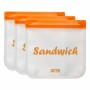 Sacchetto Riutilizzabile per Alimenti Quttin 3 Pezzi 17 x 17 cm (18 Unità) di Quttin, Conservazione di alimenti - Rif: S22305...