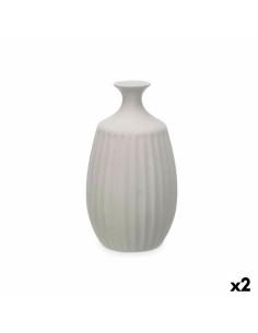 Floor vase Alexandra House Living Golden Ceramic 24 x 24 x 58 cm | Tienda24 Tienda24.eu