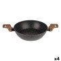 Saucepan Quttin Ecological Black Toughened aluminium 24,5 x 40,5 cm (4 Units) by Quttin, Terrines - Ref: S2230587, Price: 60,...