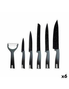 Set de Cocina Quttin Nero Negro 6 Piezas (4 Unidades) | Tienda24 Tienda24.eu