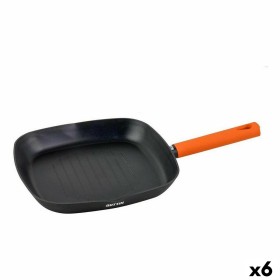 Poêle à Grilller Quttin Gastro Noir Orange 47 x 29,7 x 4 cm (6 Unités) de Quttin, Poêles gril - Réf : S2230635, Prix : 87,06 ...